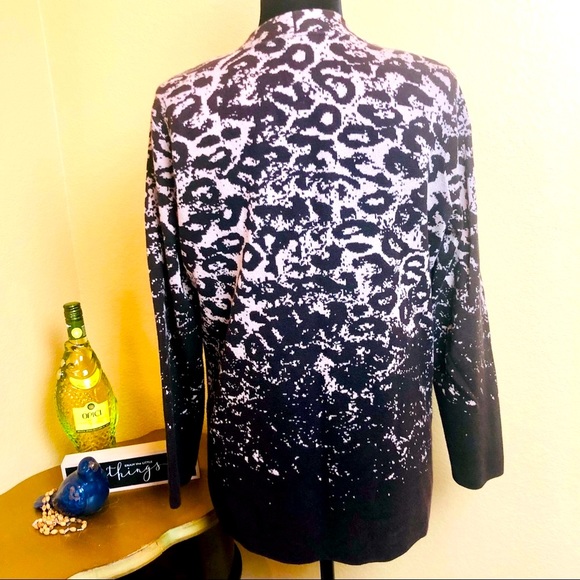 Chicos Animal print Ombre Sweater - Picture 2 of 7